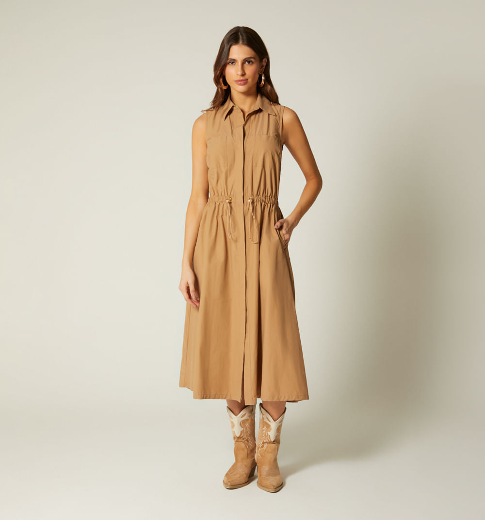 Vestido Midi Sisa - Gris
