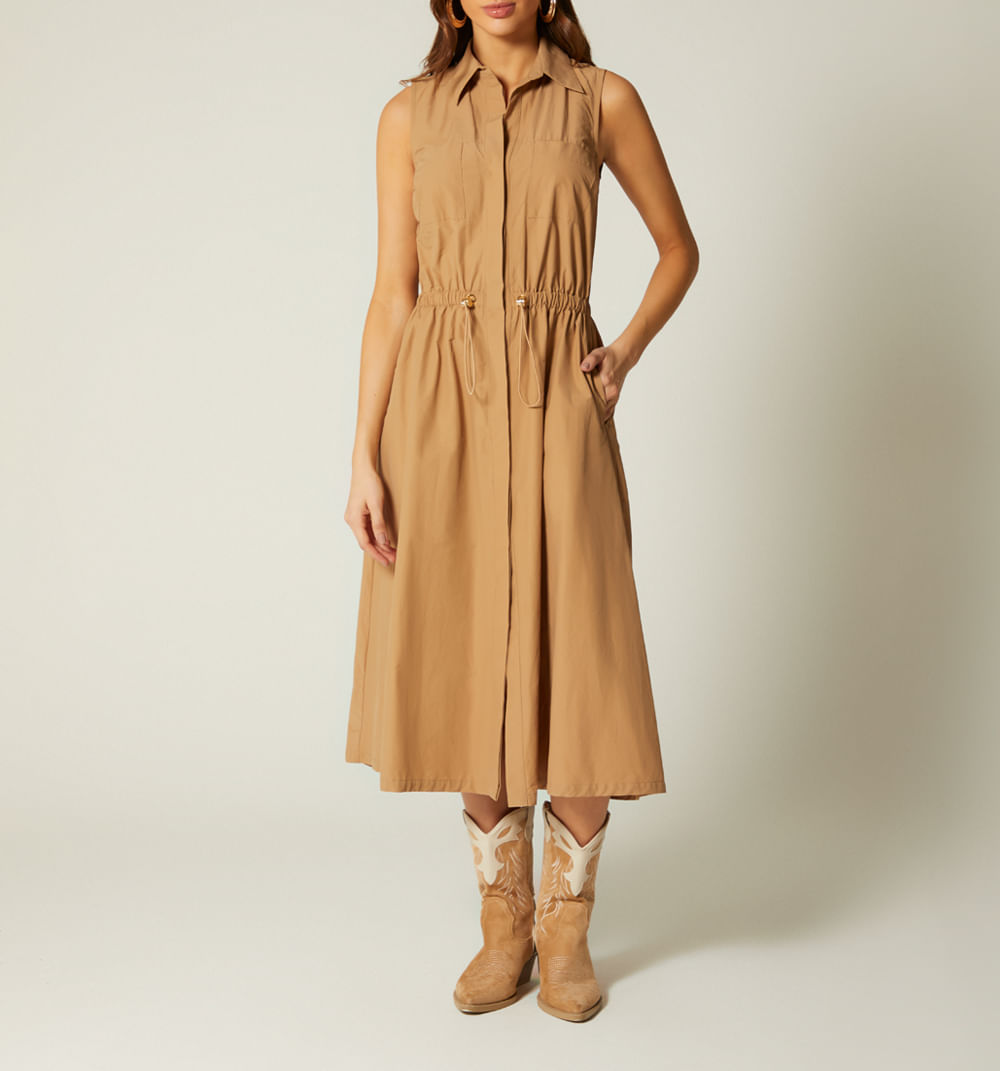 Vestido Midi Sisa - Gris