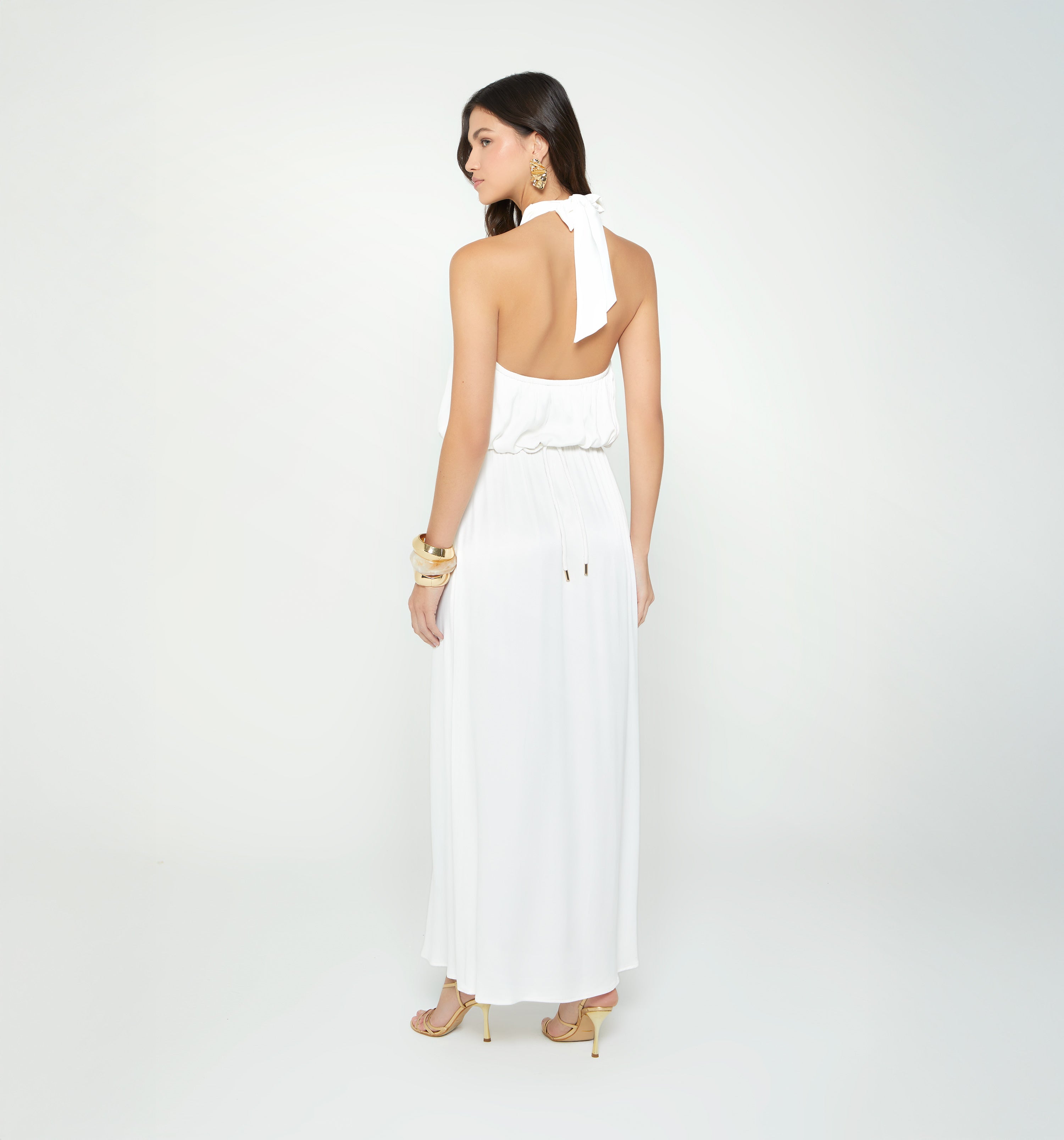 Vestido Largo Tipo Halter
