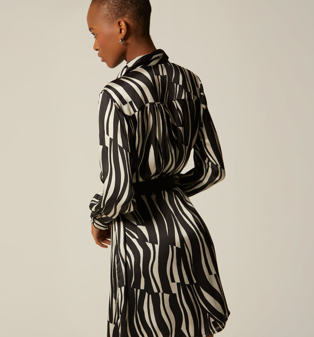 Vestido Camisero Con Correa