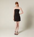 Vestido Corto Con Hotfix