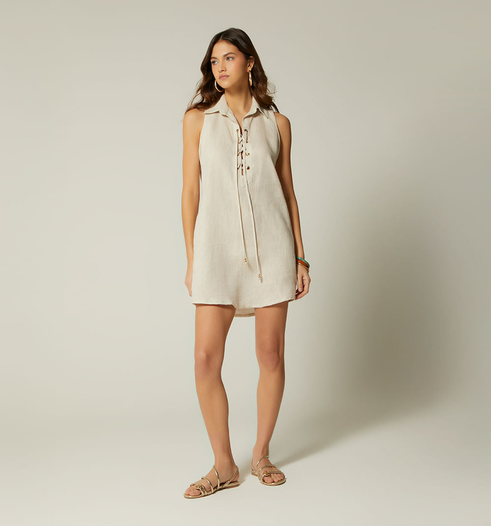 Vestido Corto Manga Sisa S142789