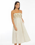 Vestido Midi Con Flores