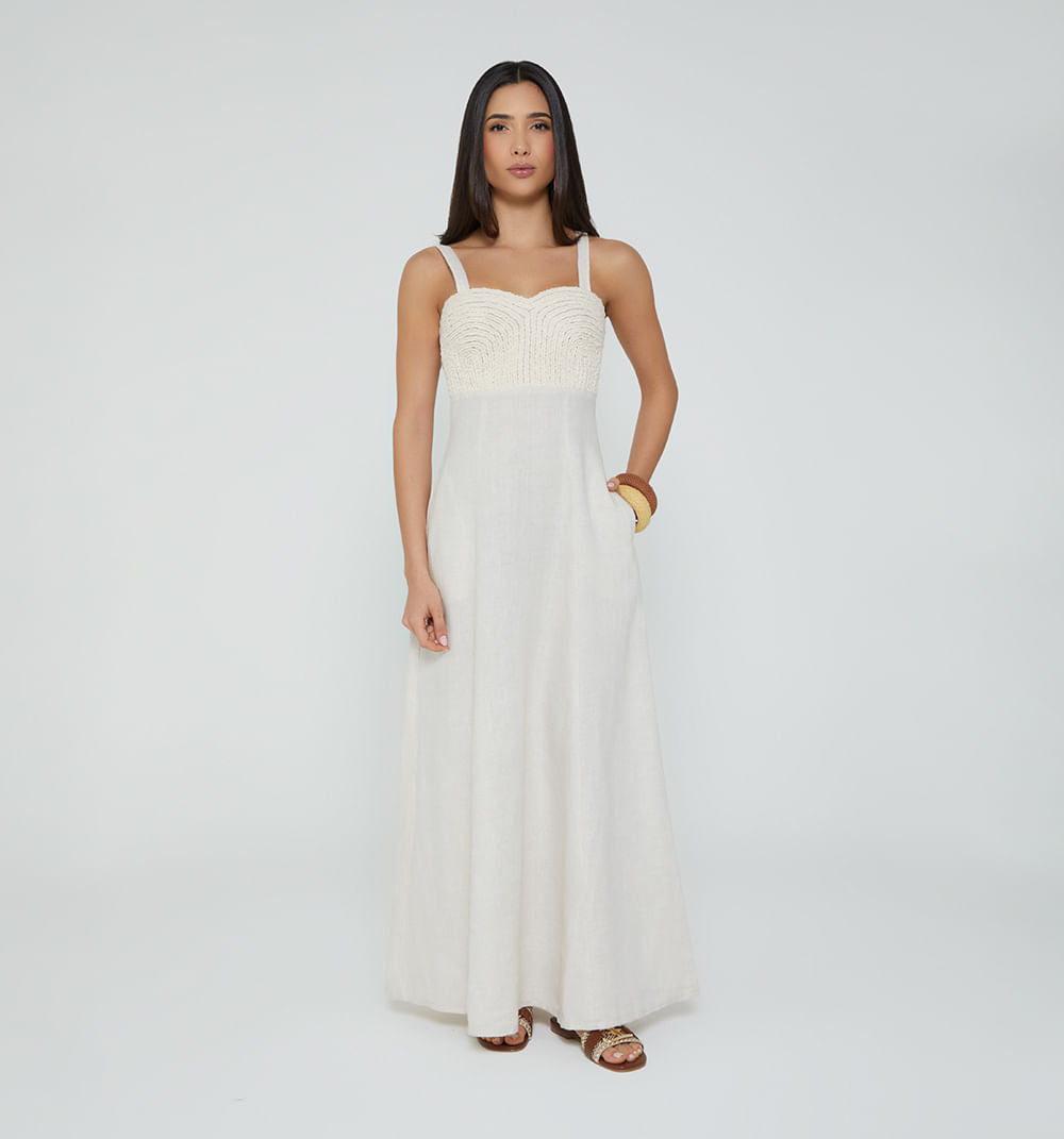 Vestido Largo De Tiras S143195