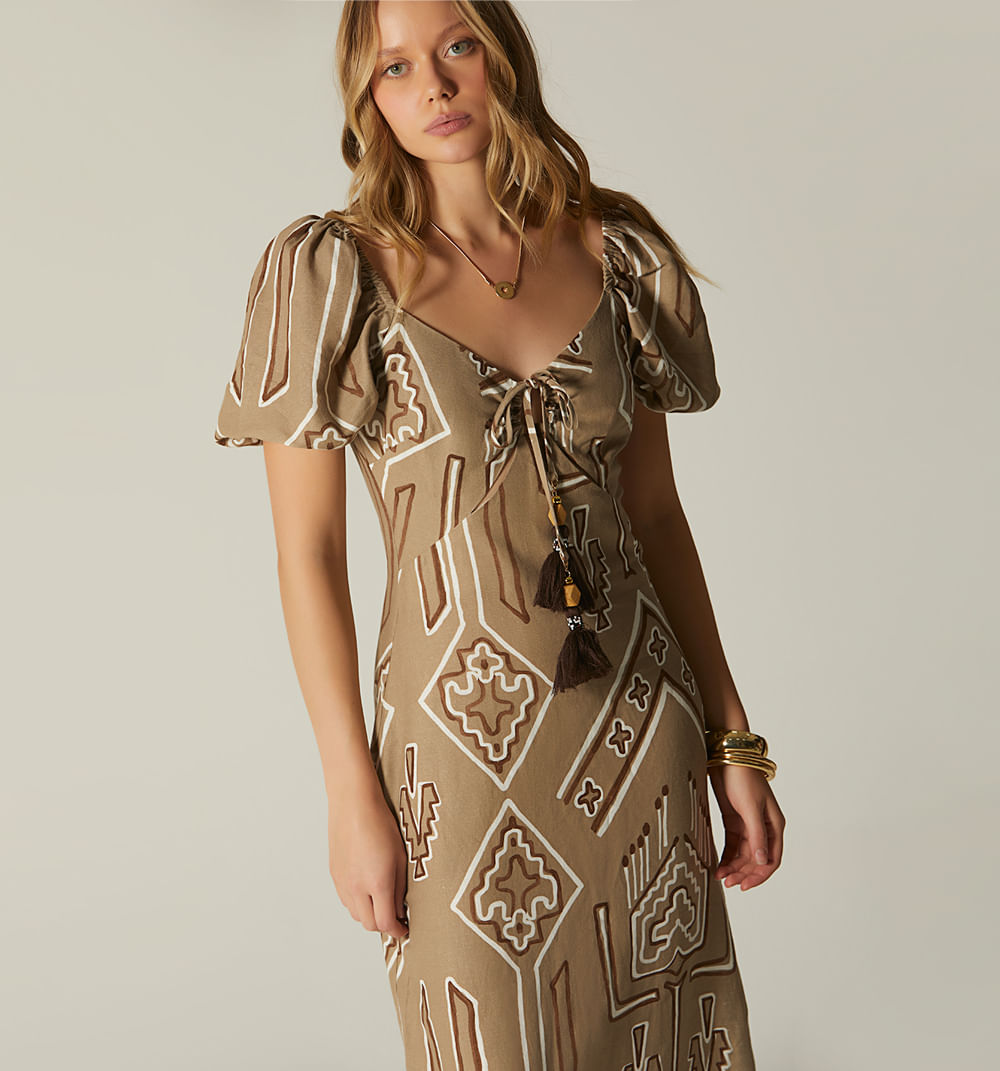 Vestido Largo Un Solo Hombro - Gris