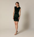 Vestido Corto En Terciopelo