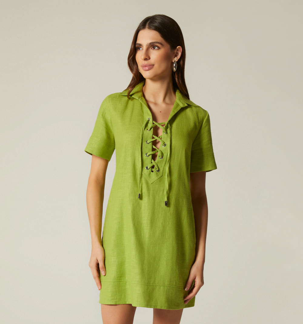 Vestido Corto Manga Corta S143023