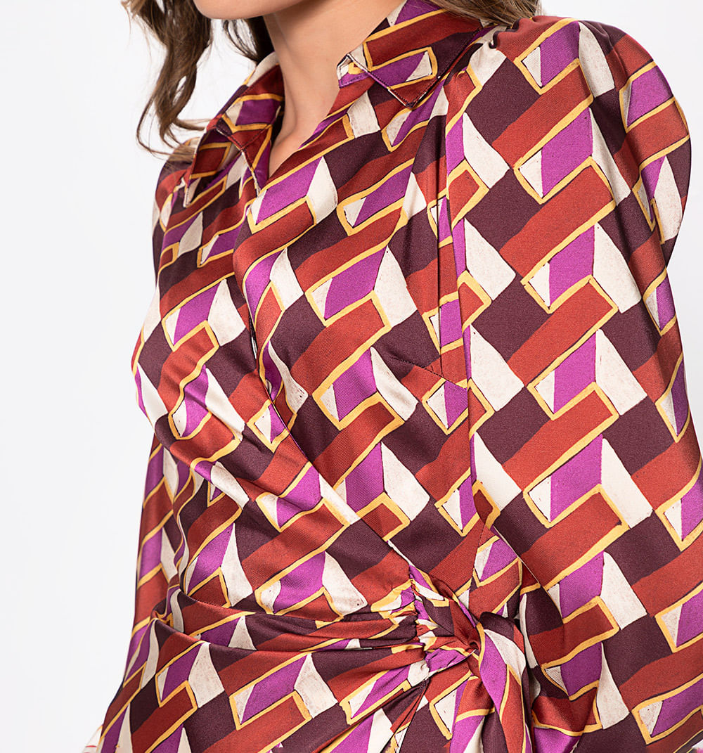 Vestido Corto Wrap