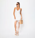 Vestido Crochet Con Flecos