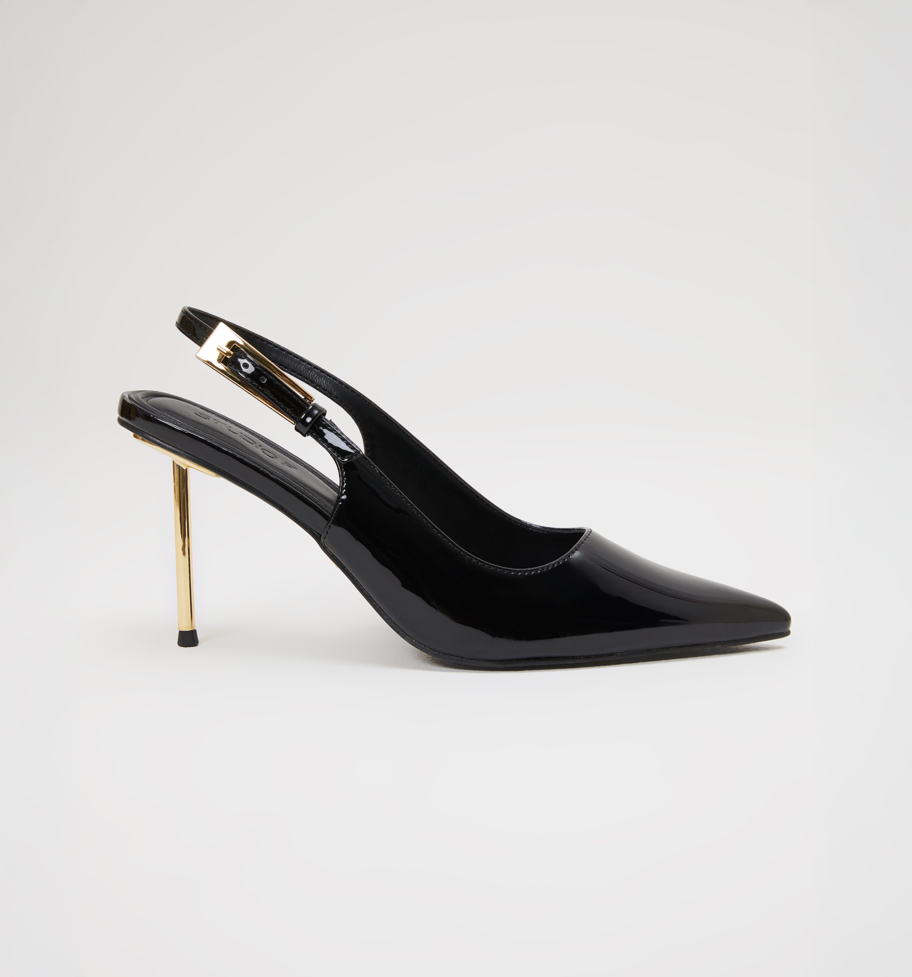 Stiletto Con Tira Al Talón