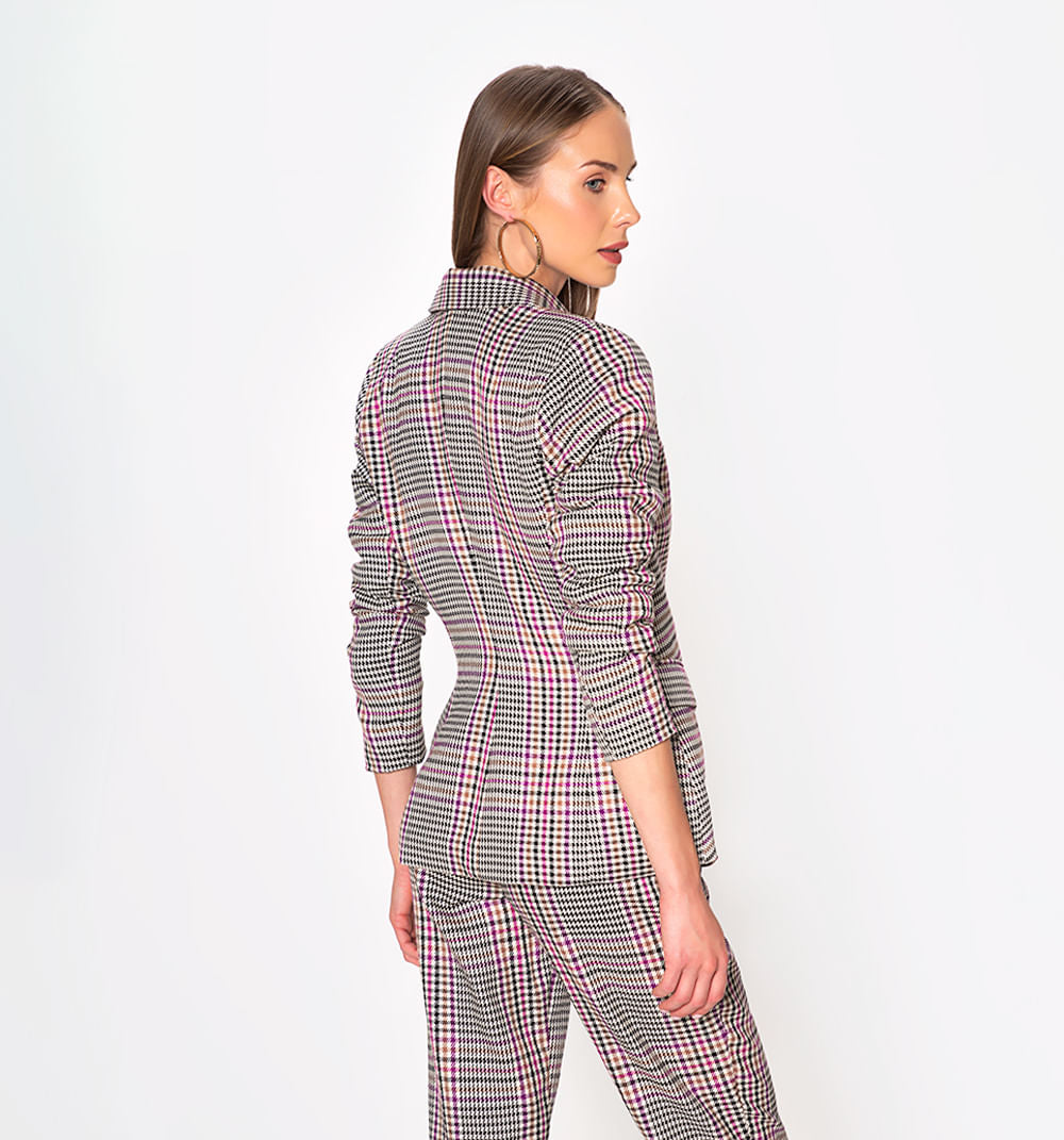 Blazer Manga Larga Con Doble Boton En De