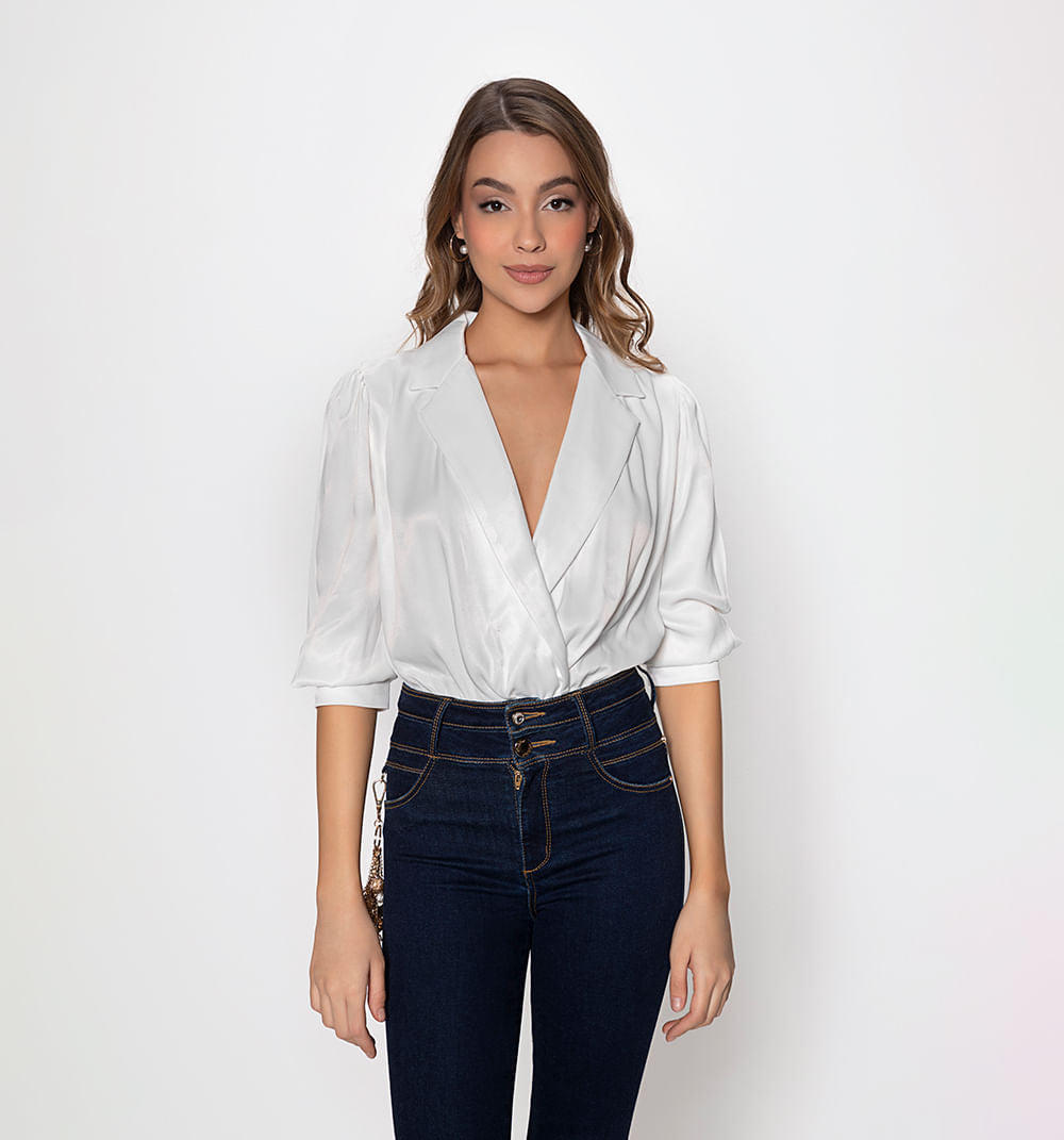 Cami Body Cruzado Cuello Solapa