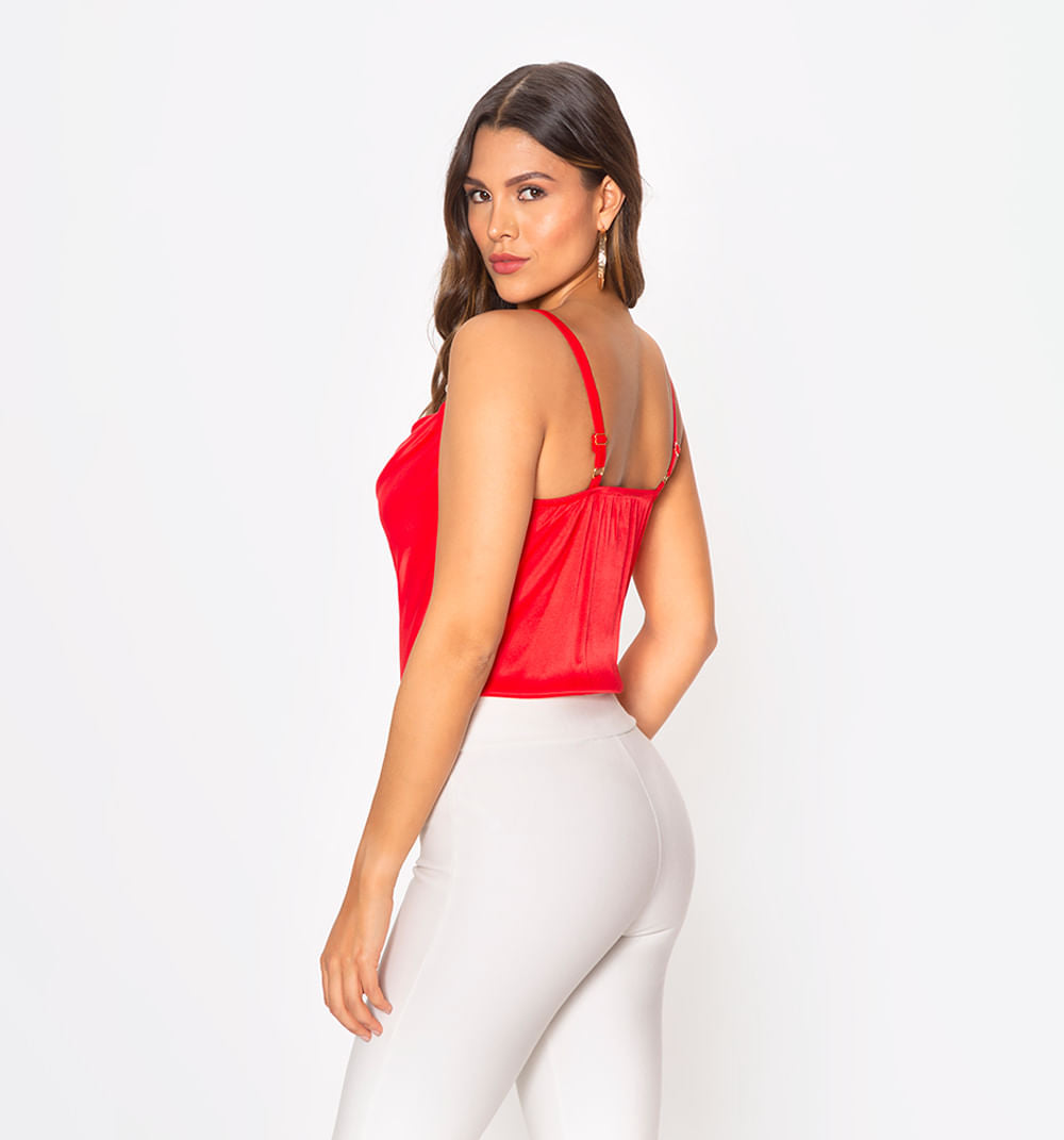 Body De Tiras Con Escote Pelicano