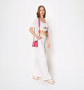 Conjunto Cullote Con Amarre Y Blusa Crop