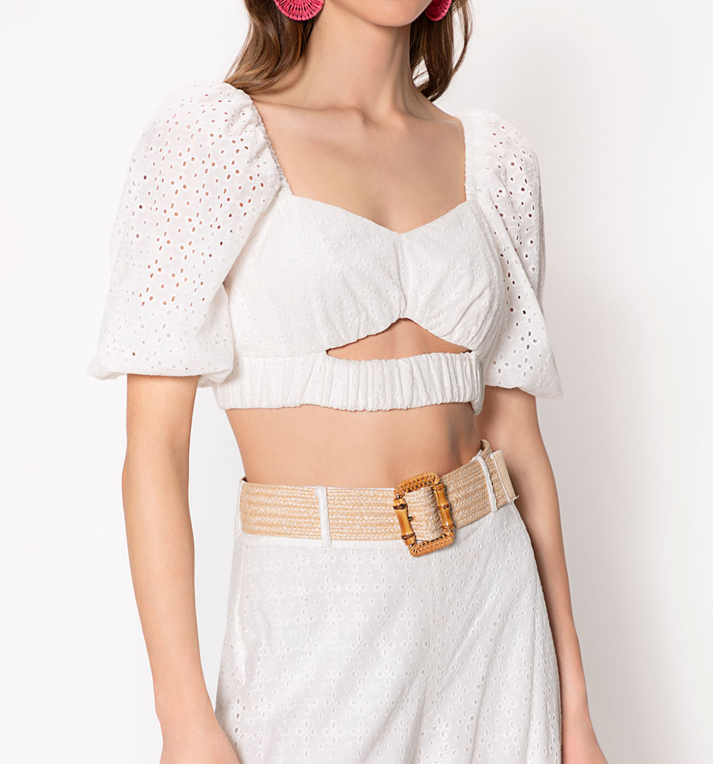 Conjunto Cullote Con Amarre Y Blusa Crop
