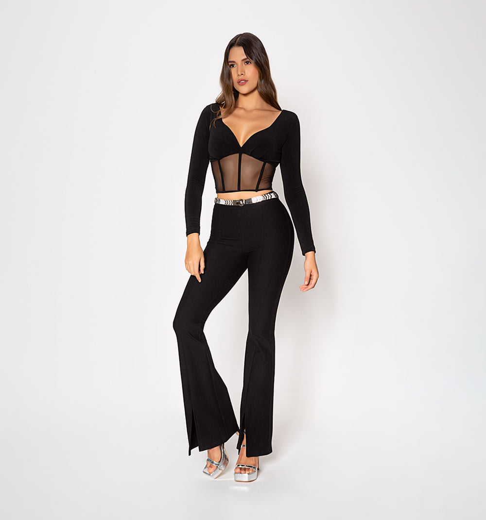Leggins Tiro Super Alto Y Correa Con Ela