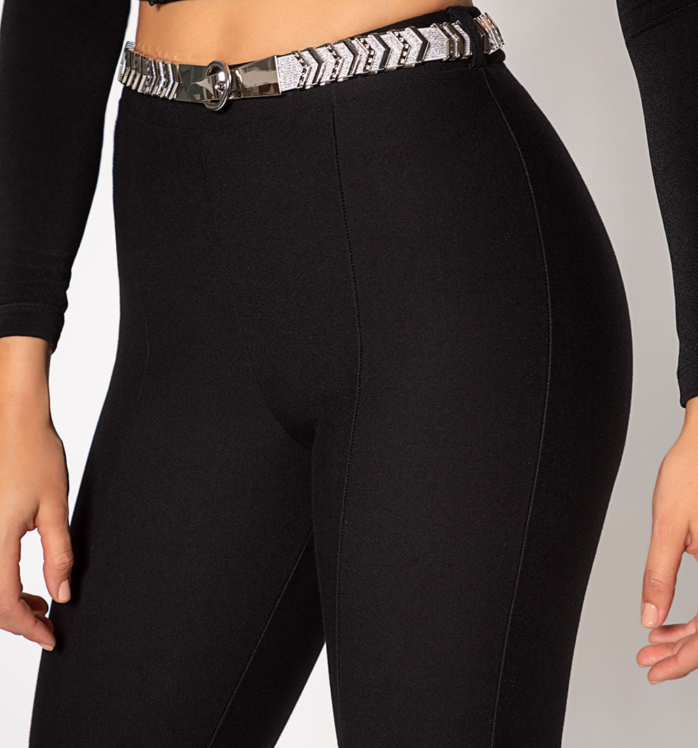 Leggins Tiro Super Alto Y Correa Con Ela