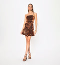 Vestido Corto Con Espalda Descubierta
