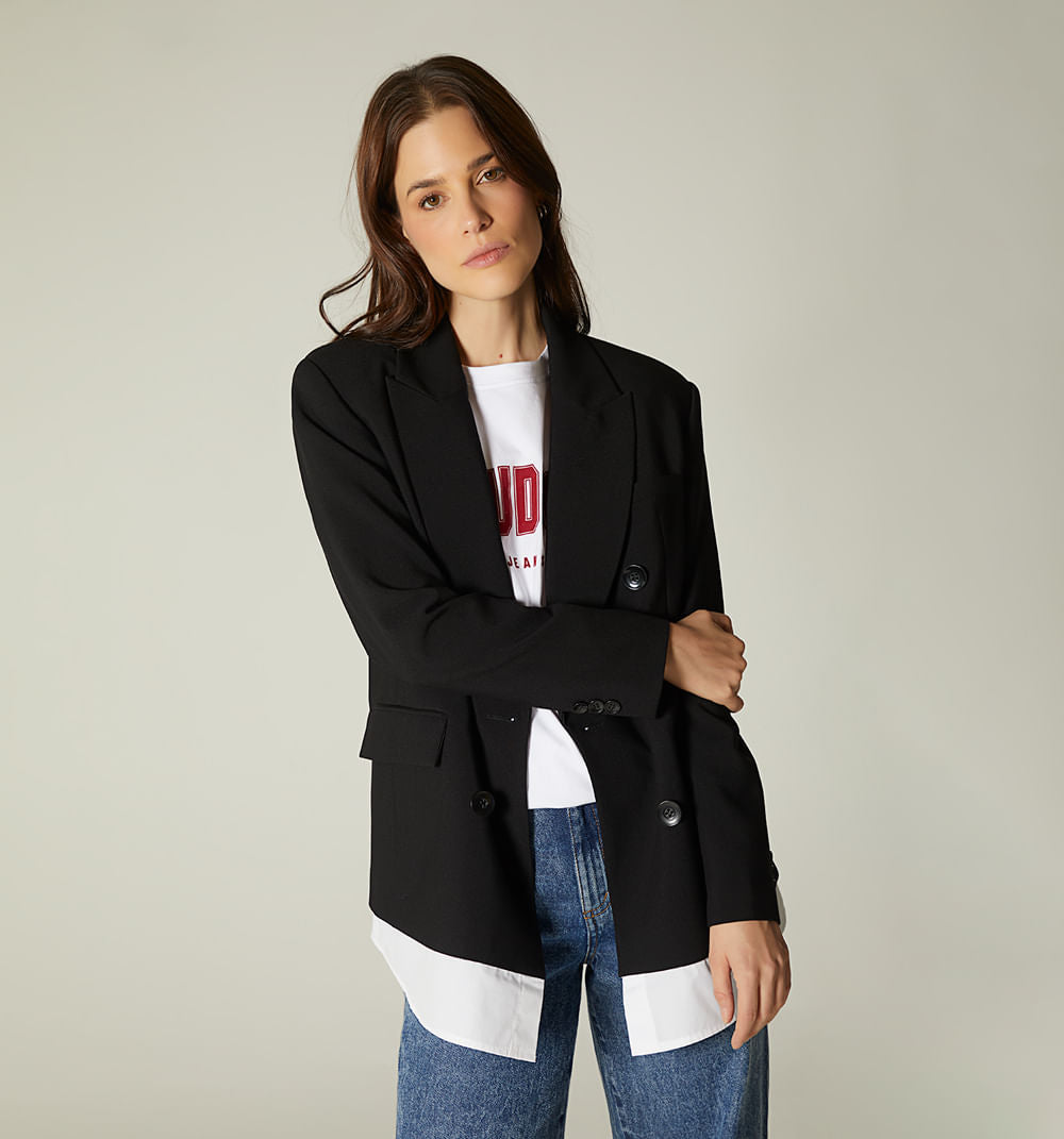 Blazer Oversize - Negro
