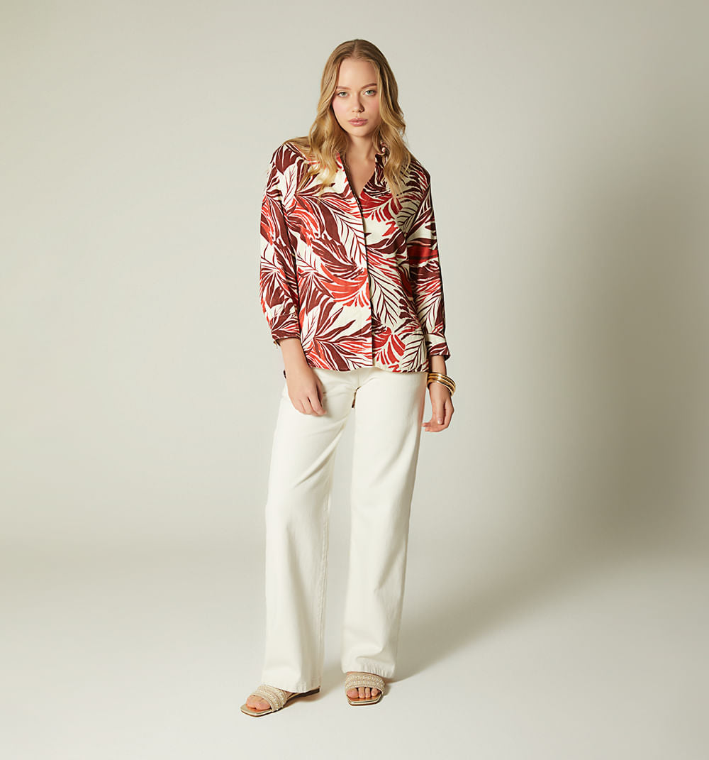 Blusa Camisera Manga 3/4