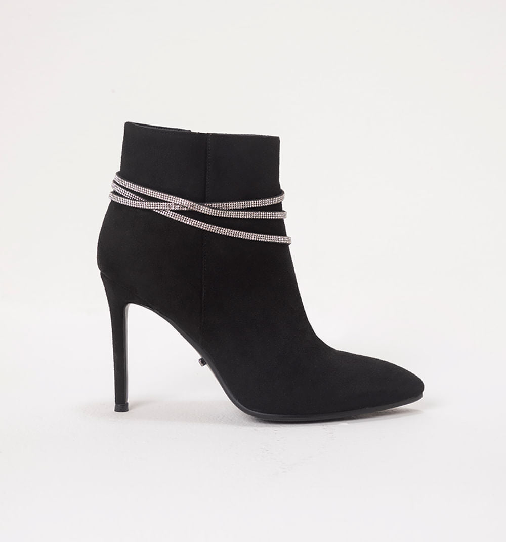 Botin Capellada En Suede Y Cadena Decora