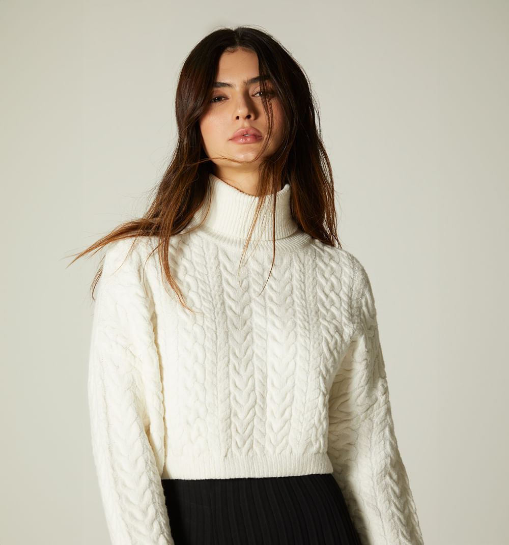 Buzo Tejido Cuello Tortuga S262778