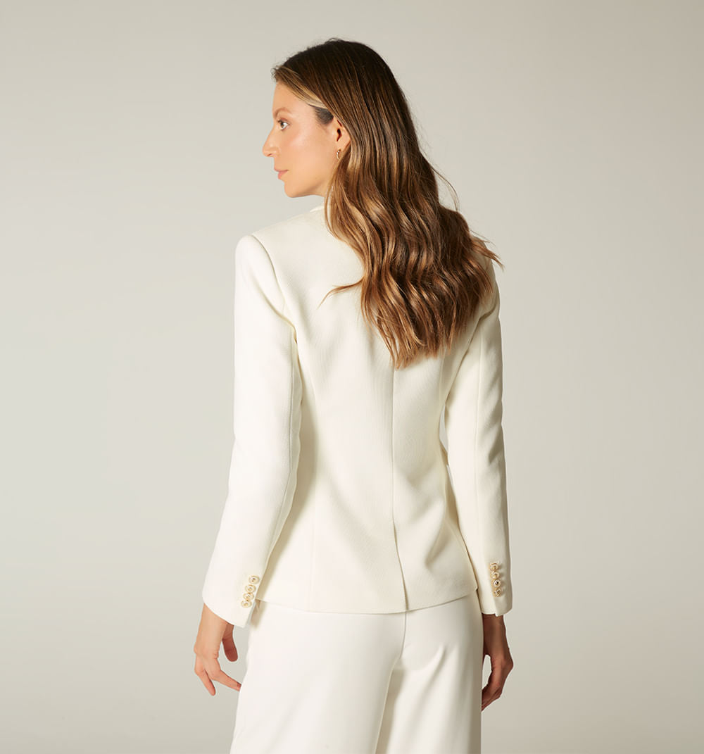 Blazer Manga Larga Boton Unico