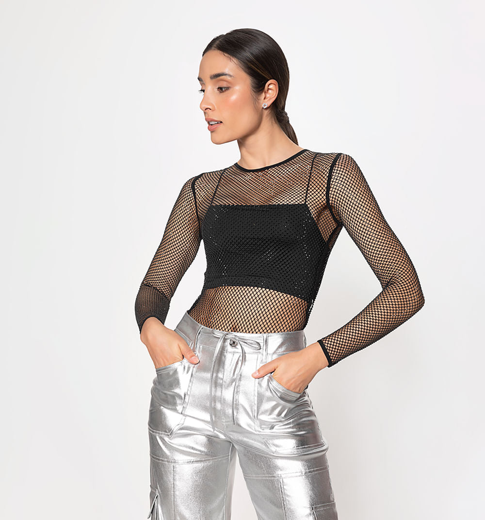 Body M/L Mesh Con Hotfix Tono A Tono