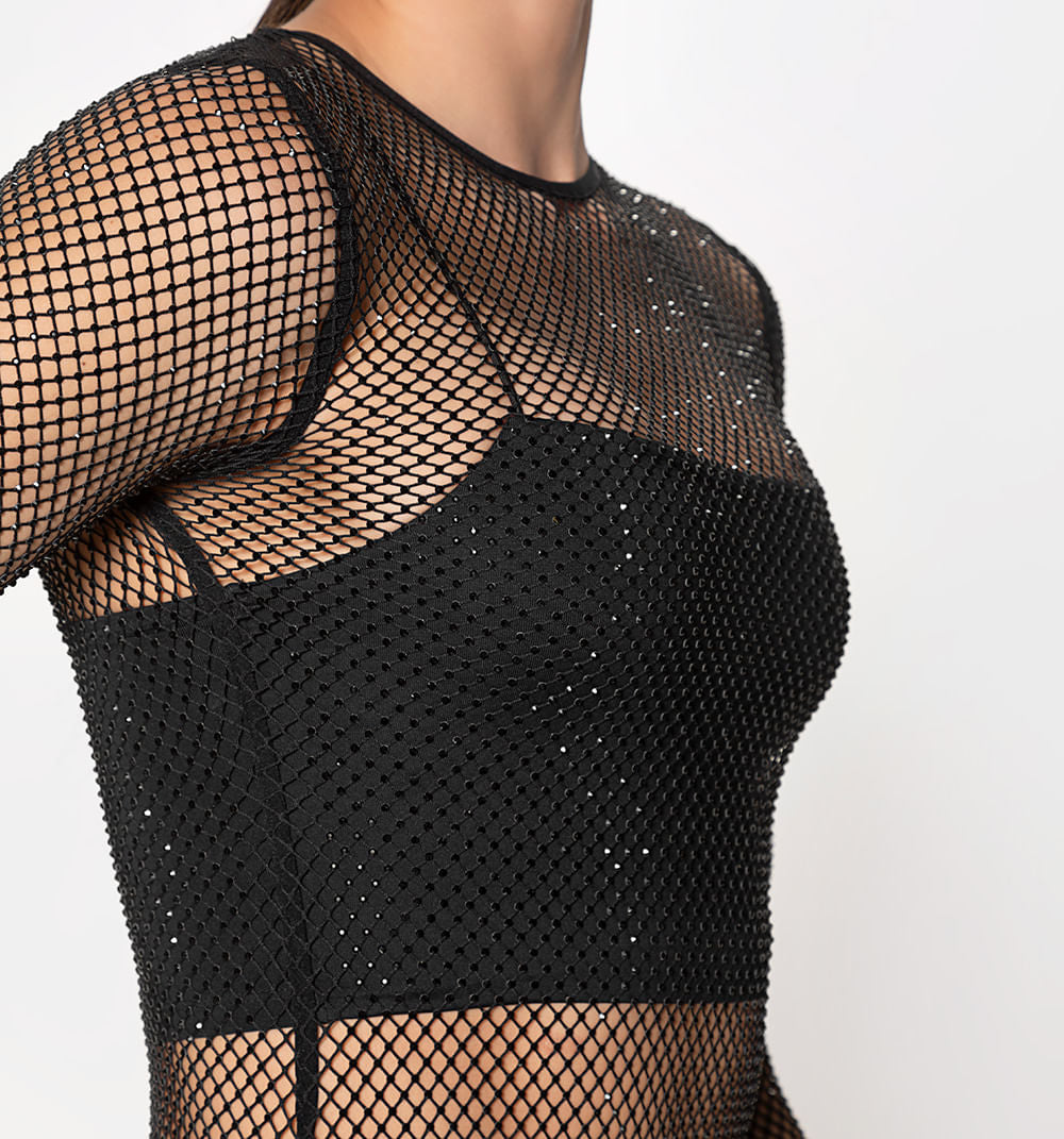 Body M/L Mesh Con Hotfix Tono A Tono