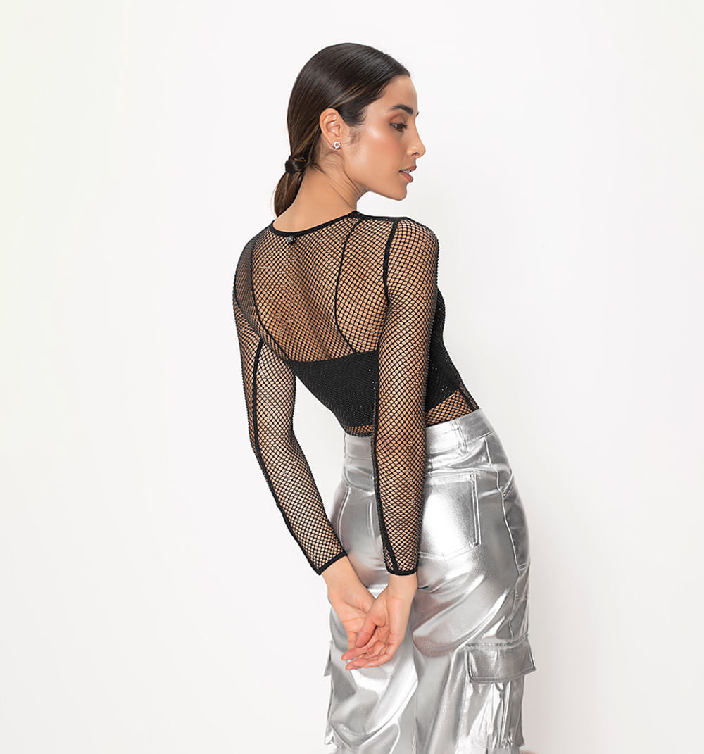 Body M/L Mesh Con Hotfix Tono A Tono