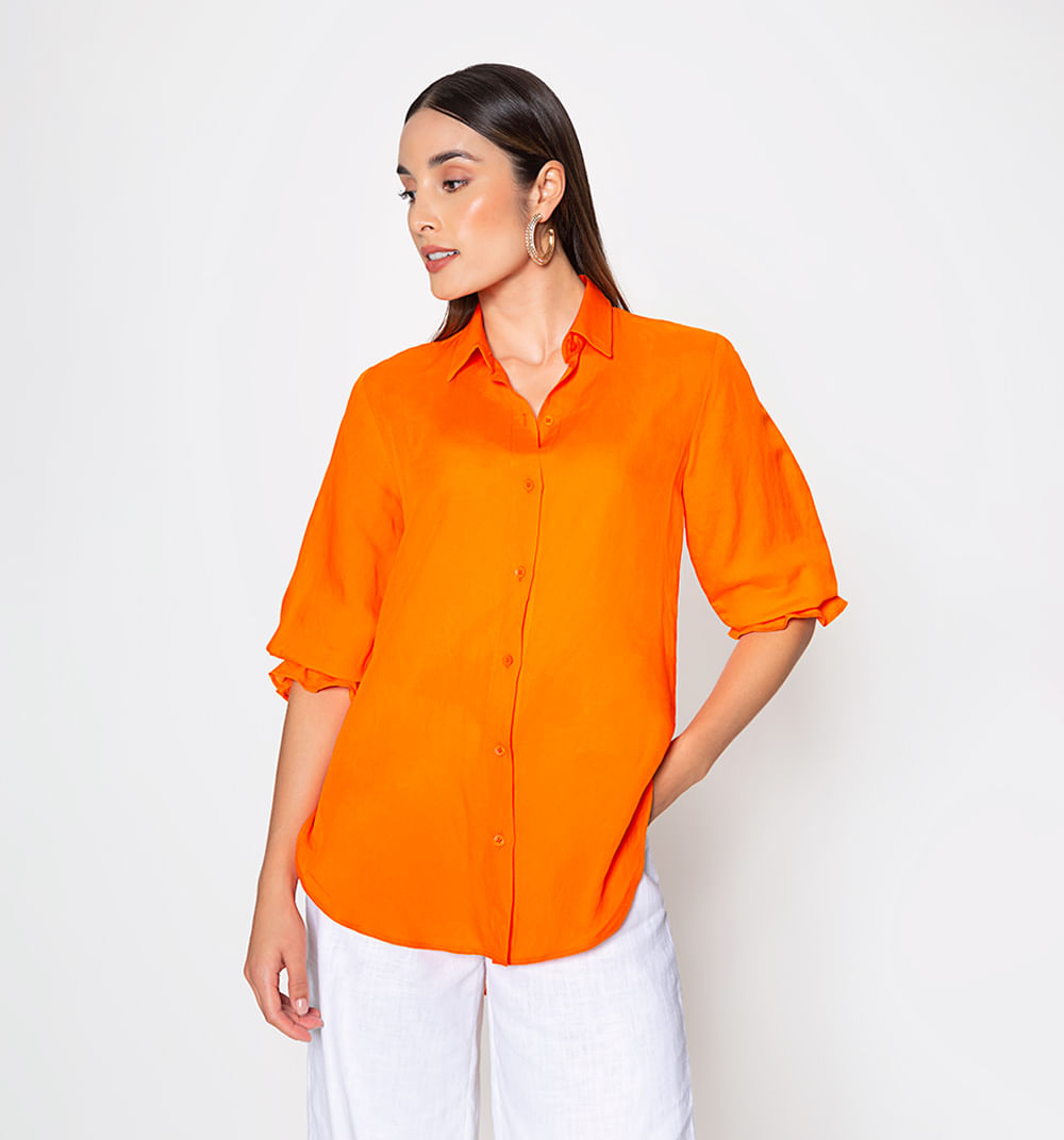 Bluson Camisero Con Abertura Profundas E