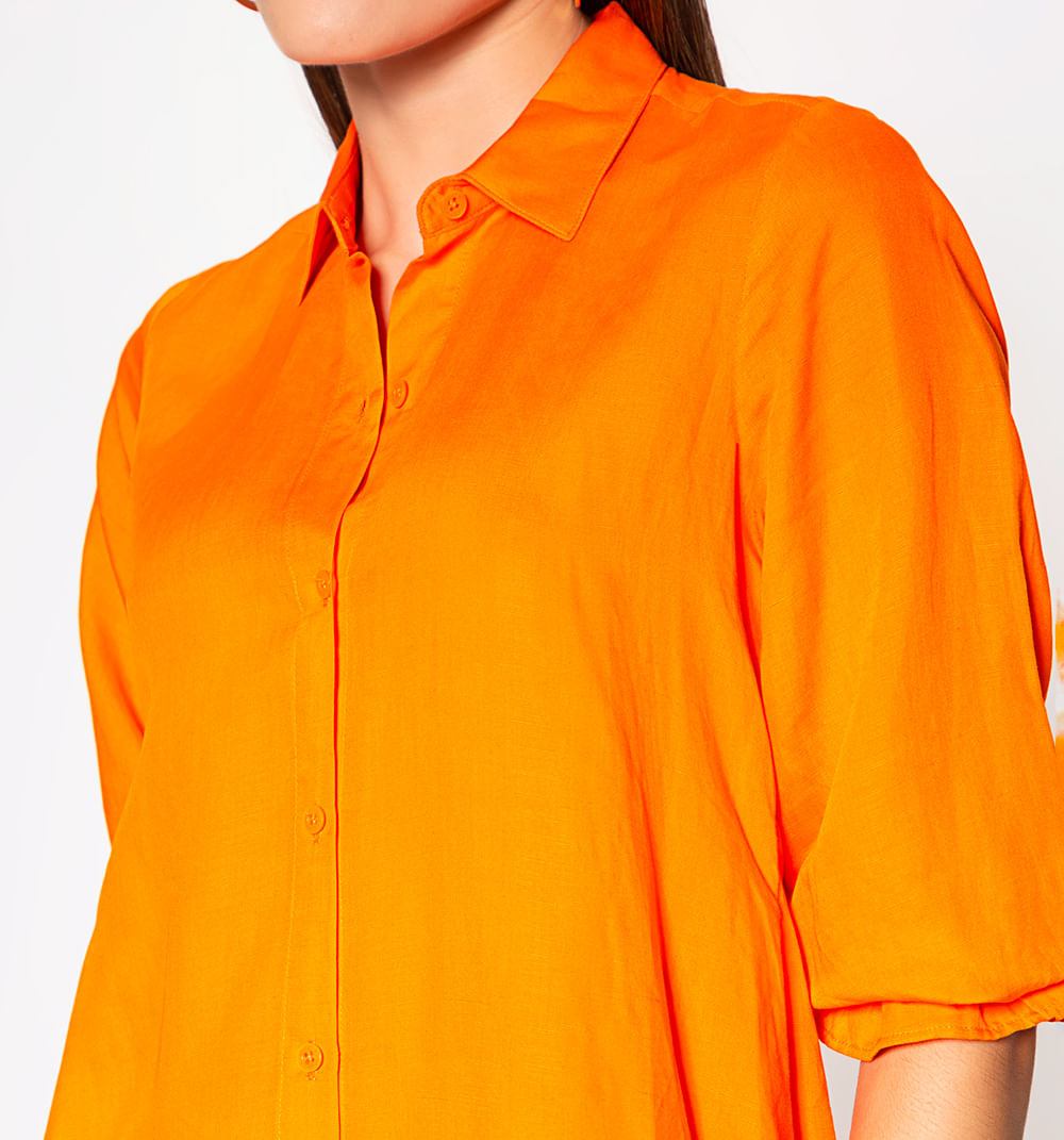 Bluson Camisero Con Abertura Profundas E