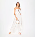 Conjunto Pantalon Palazo Blusa Straple