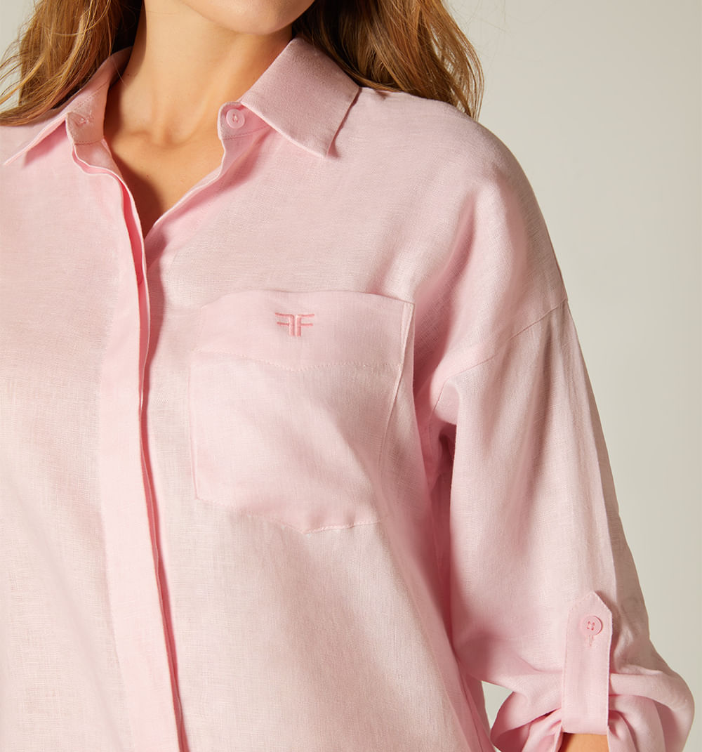 Bluson Camisero Manga 3/4 Con Bolsillo B