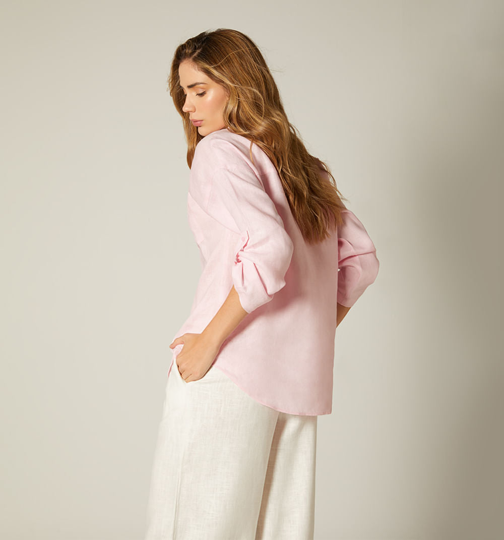 Bluson Camisero Manga 3/4 Con Bolsillo B