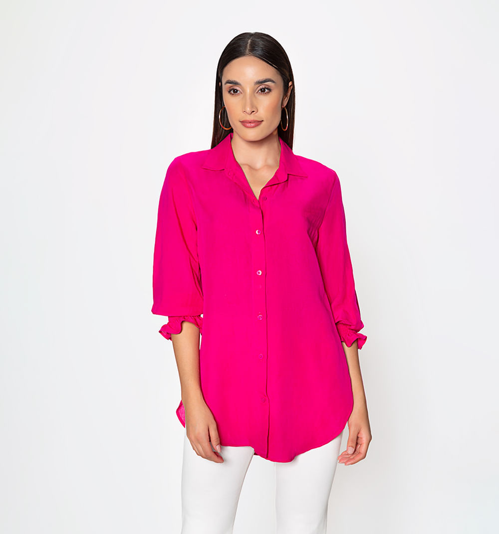 Bluson Camisero Con Abertura Profundas E