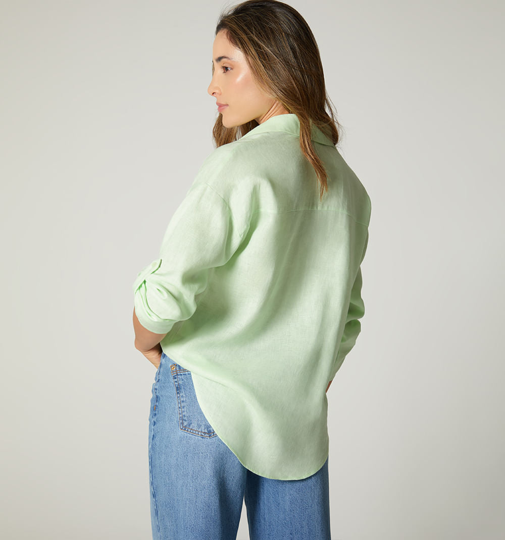 Bluson Camisero Manga 3/4 Con Bolsillo B
