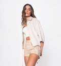Chamarra Bomber Cuello,  Jareta En Cintu