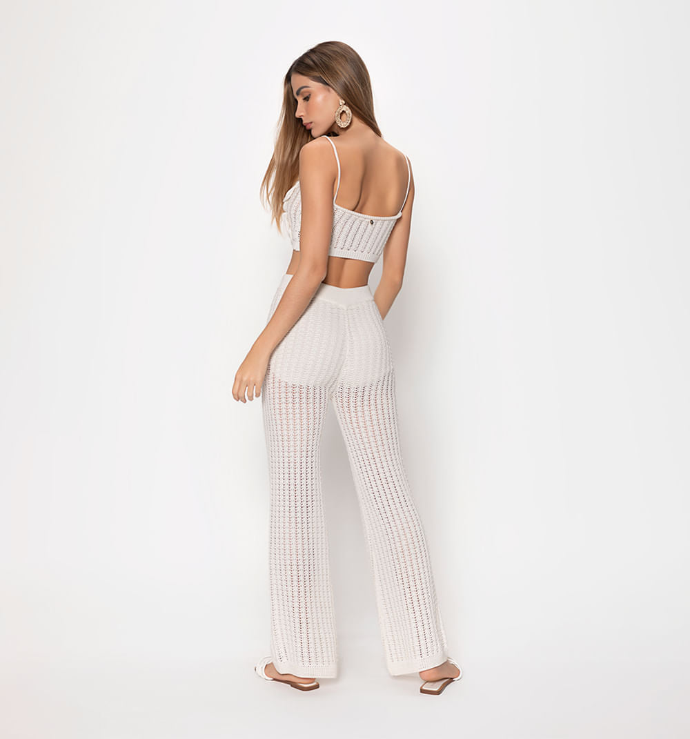 Conjunto Pantalon Y Top Crochet De Flore