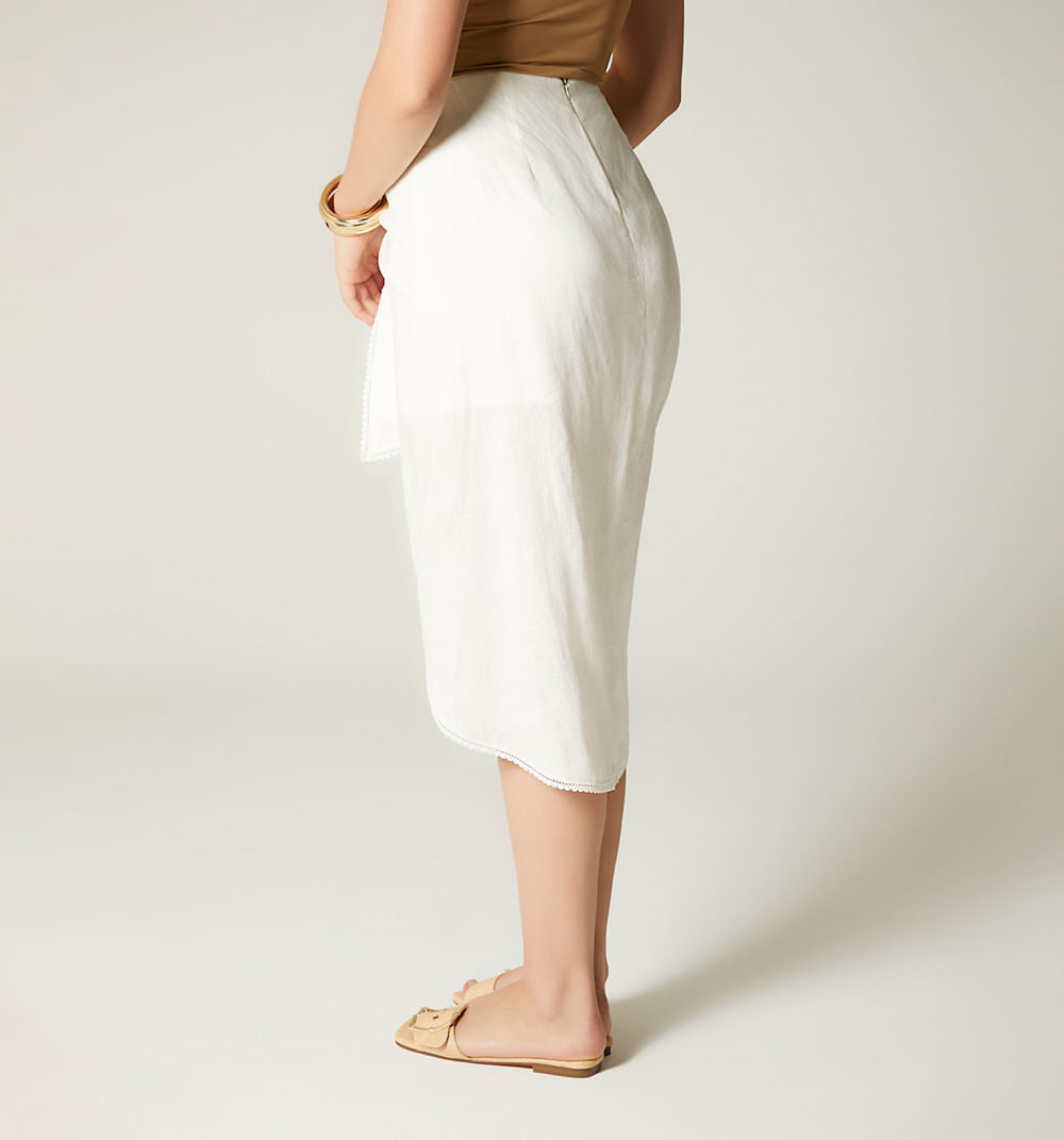 Falda Con De Amarre Con Short Interno