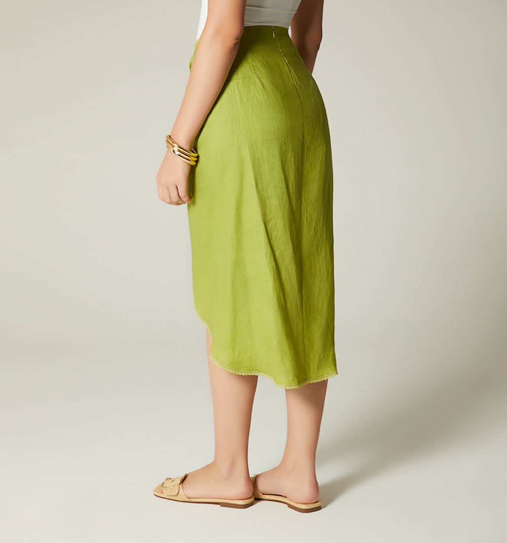 Falda Con De Amarre Con Short Interno