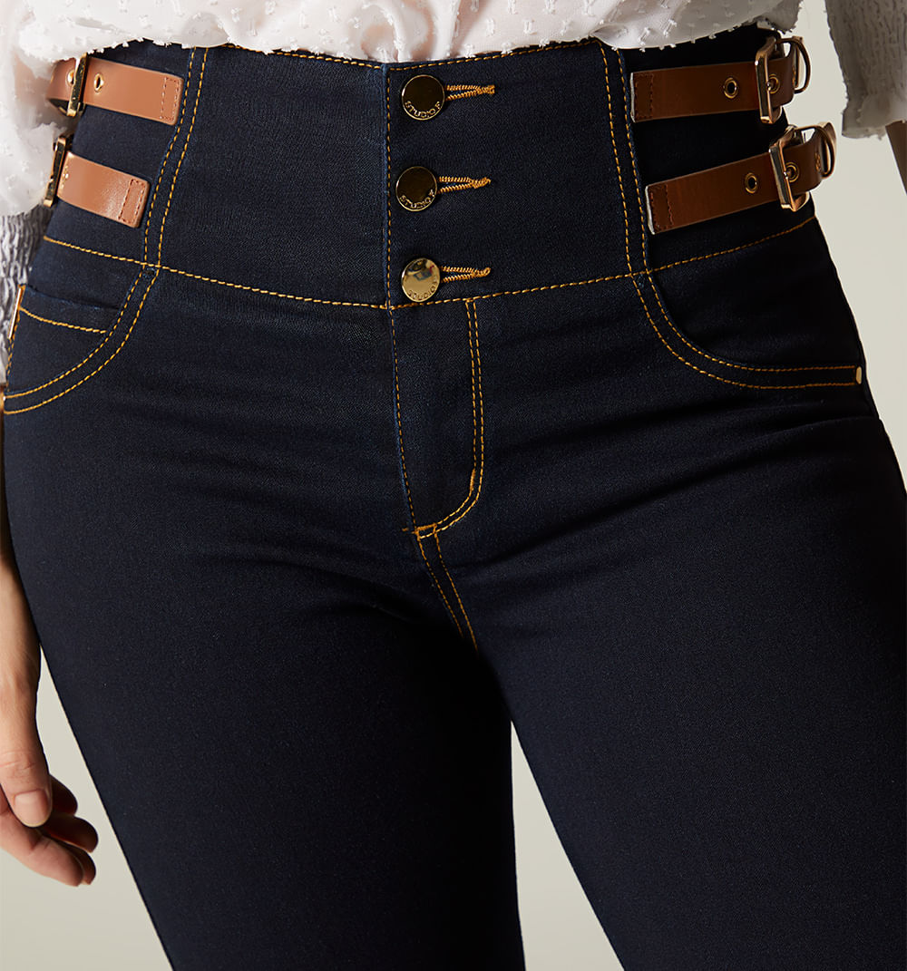 Jeggins Tiro Alto, Pretina Ancha, Con Ch