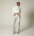 Pantalon Tiro Medio Con Herrajes