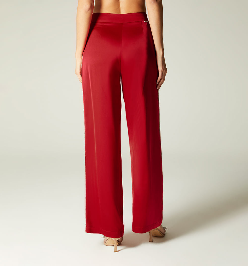Pantalon Palazo Tiro Alto Costado Con Br