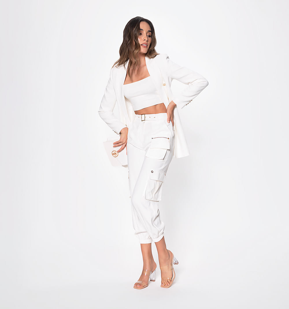 Pantalon Cargo Con Cinturon