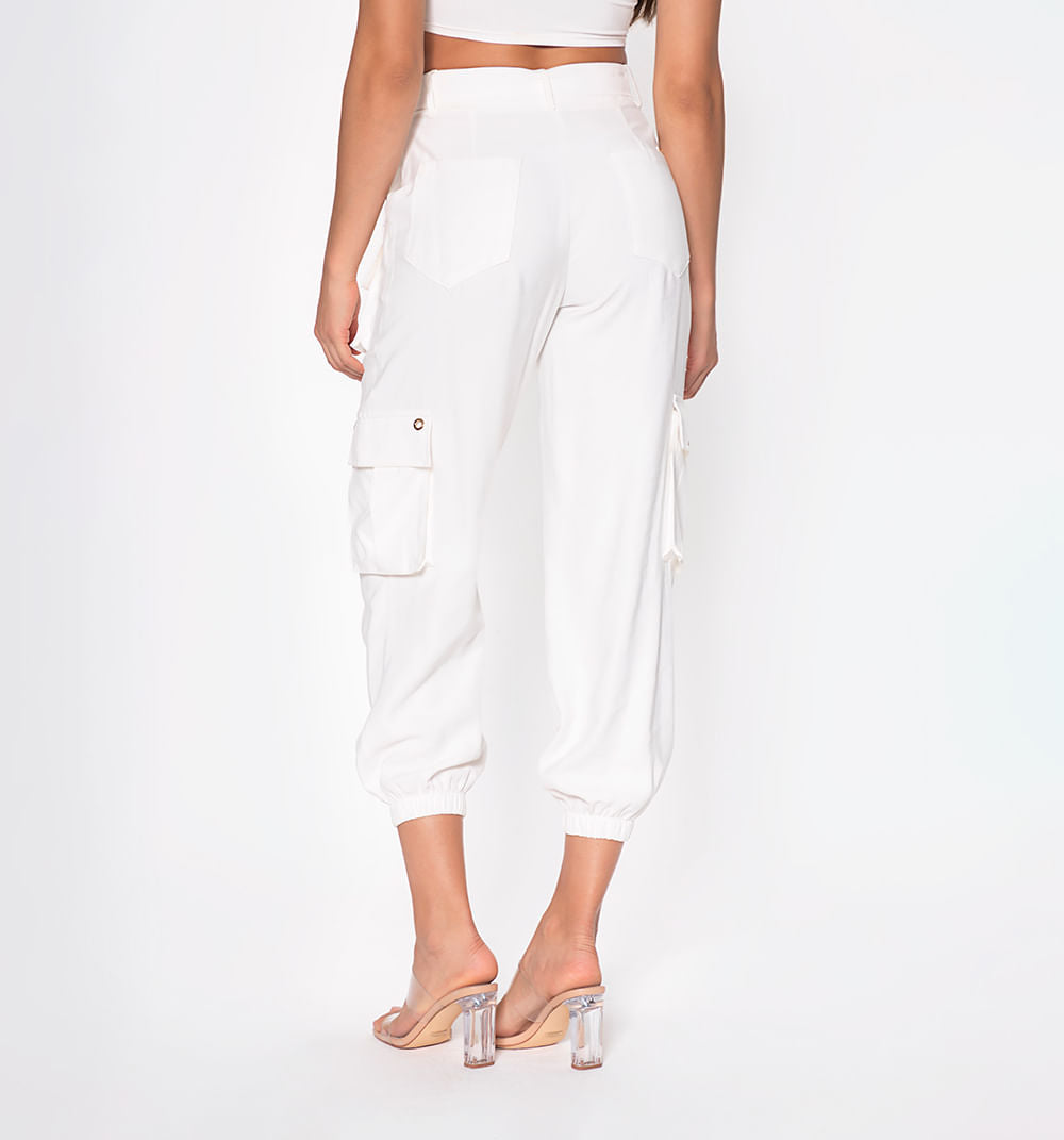 Pantalon Cargo Con Cinturon