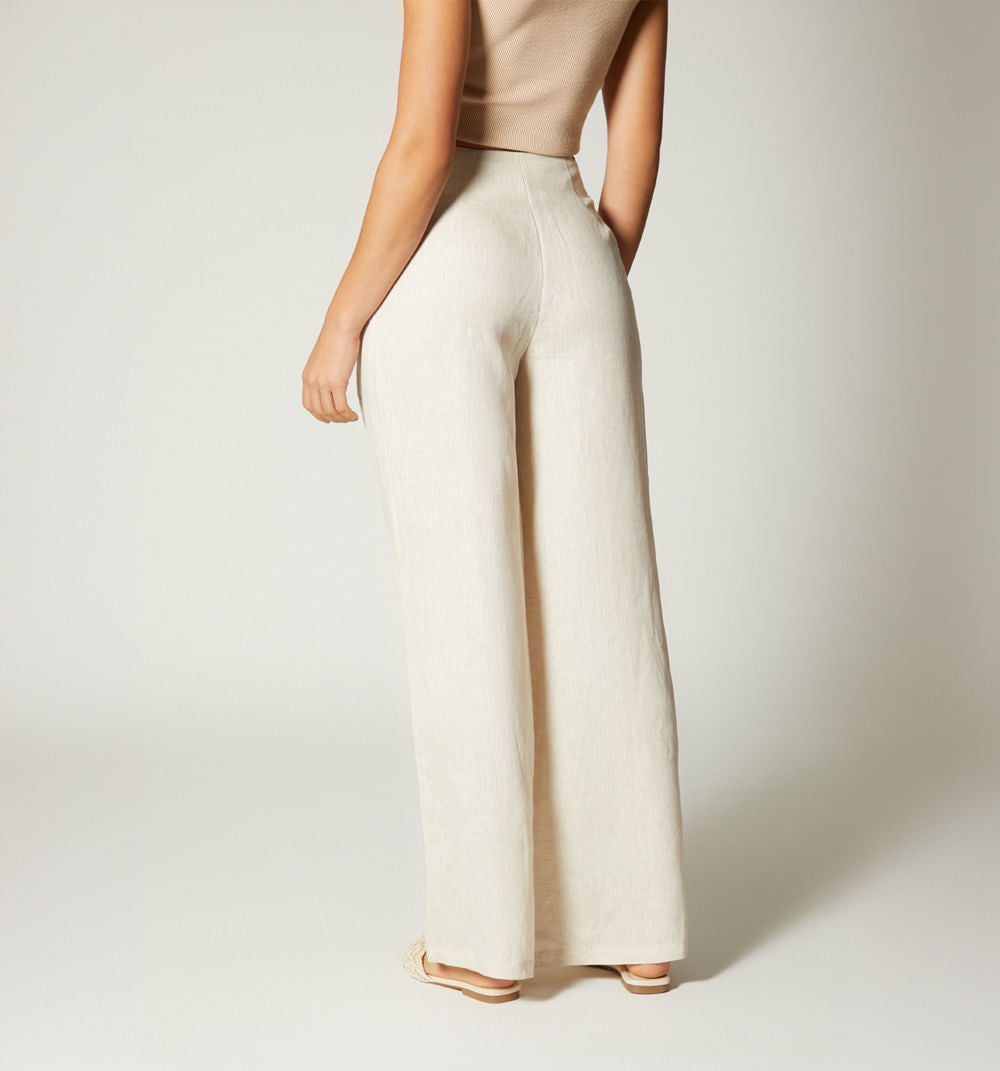 Pantalón Palazo Con Amarre