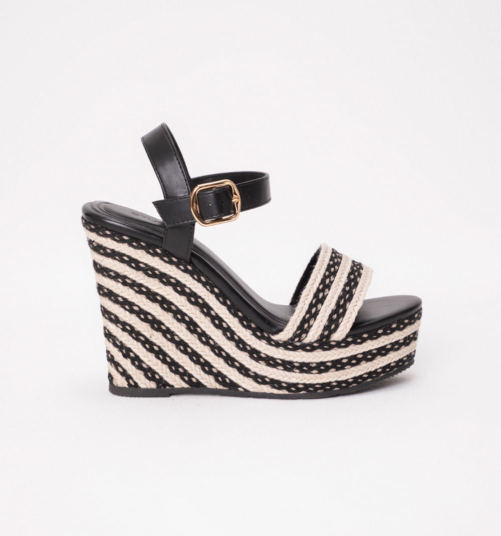 Sandalia Plataforma Con Capellada Bicolo
