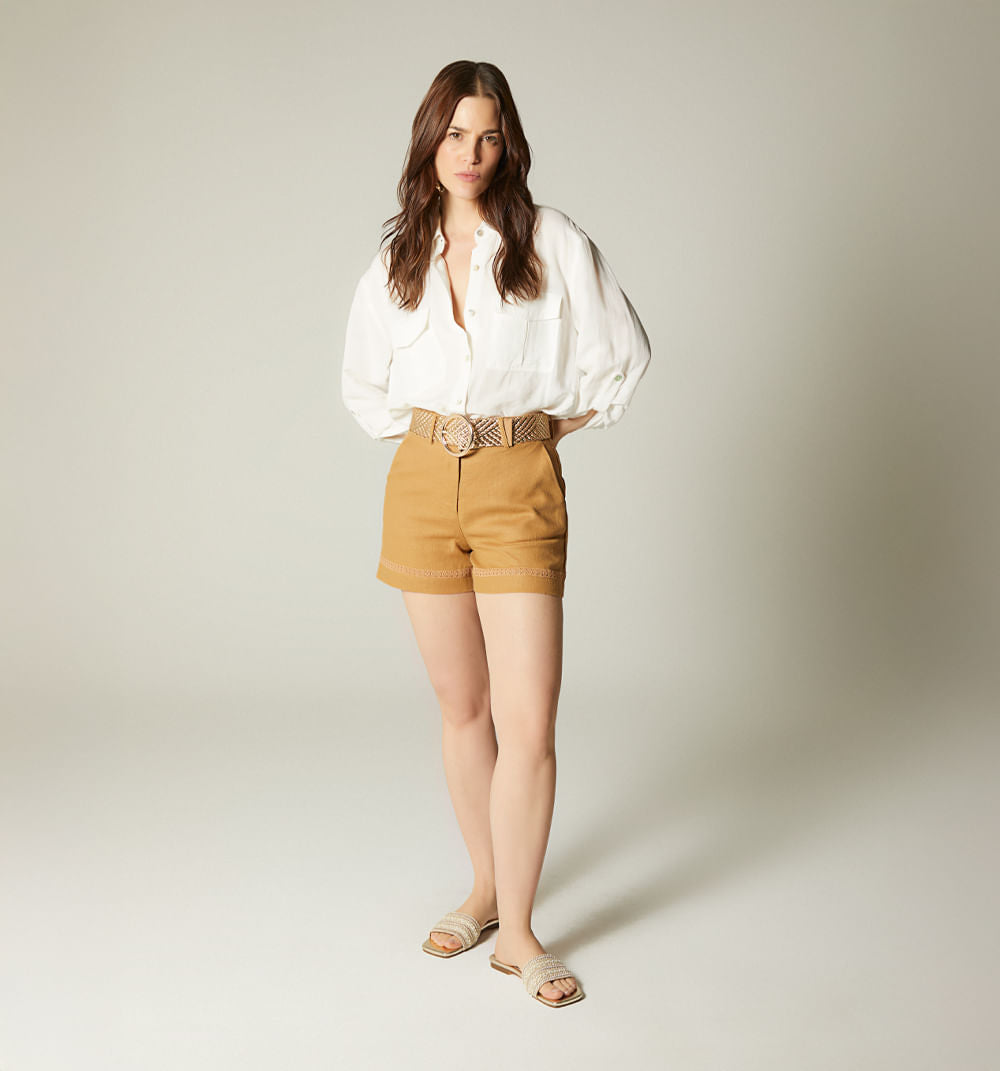Short Tiro Super Alto Con Correa S104265
