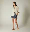 Short, Tiro Super Alto En Jacquard